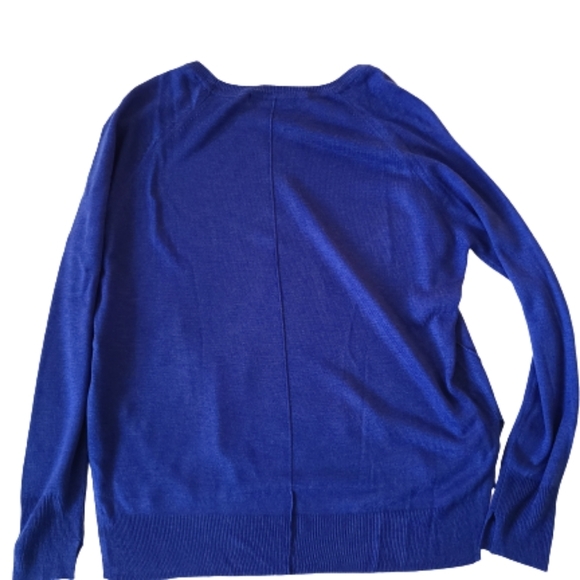 Zara Knit Blue Pull-on Long Sleeved Sweater - Picture 2 of 7